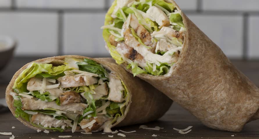 Grilled Chicken Caesar Wrap Ccc City County Cafe